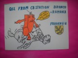 HOPCT 15108 BRONCO / RAMONA -GERMANIA--CARTE POSTALA RADIO AMATOR / RADIOAMATORI CARICATURA -CIRCULATA