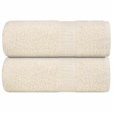 VidaXL Prosoape pentru oaspeți 2 buc crem 30x50cm 360 g/m&sup2; 100% bumbac
