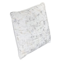 Perna decorativă catifelată Foil New 45x45 cm &ndash; culoare ecru, design elegant