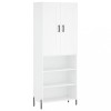 Dulap inalt, alb, 69,5x34x180 cm, lemn compozit, DKD Home Decor