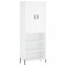 Dulap inalt, alb, 69,5x34x180 cm, lemn compozit