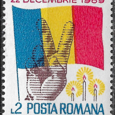 ROMÂNIA 1990 - LP 1233 - REVOLUȚIA POPULARĂ DIN ROMÂNIA - SERIE MNH
