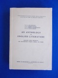 Cumpara ieftin ANA CARTIANU - AN ANTHOLOGY OF ENGLISH LITERATURE * CURS , UNIV. BUC. , 1972 @