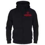 FC Arsenal hanorac de bărbați cu glugă Zip black - M, FC Arsenal Official