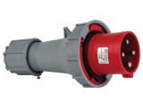 Fisa stecher 4 poli 3P+E 63A montaj pe cablu 6h 380V IP67 trifazic CEE mobil, METE