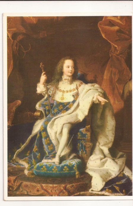 FA30-Carte Postala- FRANTA - Louis XV in 1715, necirculata