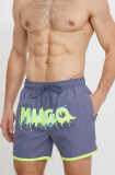 HUGO pantaloni scurți de baie culoarea gri 50515436