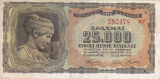 GRECIA 25.000 drahme 1943 VF+!!!