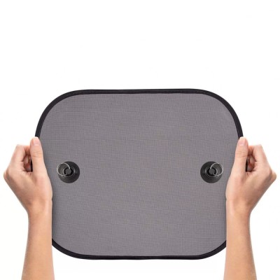 Parasolare auto, lipire cu ventuze, negre, set 2 buc, Reer foto