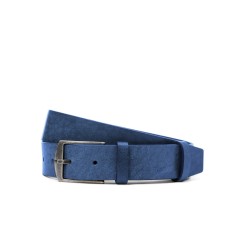 Curea casual albastra din piele CU016