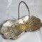 Superb cosulet/ obiect decorativ vintage - art nouveau - argintat cu patina originala