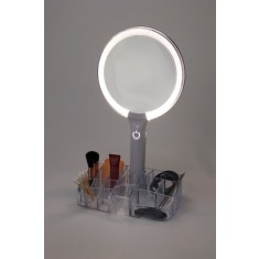 Oglinda de Machiaj cu LED si Organizator pentru Accesorii