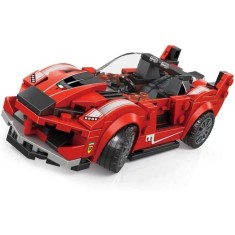 Kit De Constructie Innovium&trade;, Super Car Model F80, Masini De Curse Din Blocuri De Constructiem, 184 Piese, Dimensiuni 15 &times; 7.5&times; 4.5 CM,