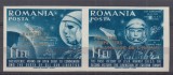ROMANIA EXIL 1962 PRIMUL PAS PE LUNA COLONEL J.H.GLENN SUPRATIPAR RANGER 7 SERIE NEDANTELATA STARE MNH