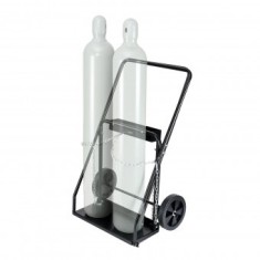 Carucior transport 2 butelii pentru sudura, 2 x roti, max 200 kg, 500 x 720 x 1120 mm, otel
