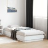 VidaXL Cadru de pat, alb, 90x200 cm, lemn prelucrat 839602