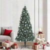 VidaXL Pom de Crăciun artificial pre-iluminat cu set de globuri 210 cm 3396181
