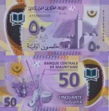MAURITANIA █ bancnota █ 50 Ouguiya █ 2017 █ P-22 █ POLYMER █ UNC █ necirculata