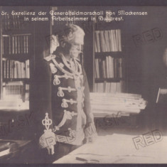 5207 - BUCURESTI, General MACKENSEN in his office - old postcard - used - 1918