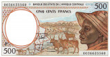 Statele Africii Centrale 500 Franci (P) Chad 2 000 P-601P UNC