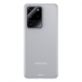 Cumpara ieftin Husa Samsung Galaxy S20 Ultra 5G, Baseus Wing Case, Alb, Grosime 0.4 mm