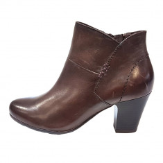 Botine dama, din piele naturala, marca Jana, 25315-02-09, maro 40 foto