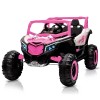 UTV electric pentru copii, Kinderauto Warrior, 4x4, 120W, 12V 7Ah, echipare Premium, culoare roz