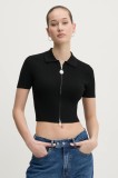 Hugo Blue cardigan femei, culoarea negru, 50532254