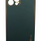 Husa compatibila cu iPhone 14, Piele ecologica, Full protection, Verde inchis