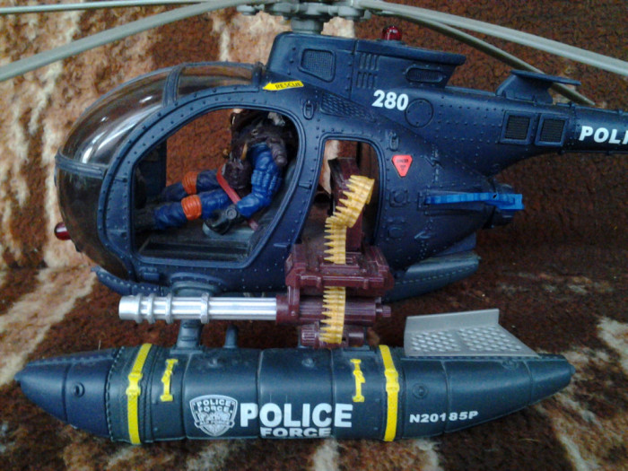 Police Force elicopter jucarie copii 35 cm