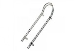 Sissybar 18inch patrat torsionat,crom, Pegas