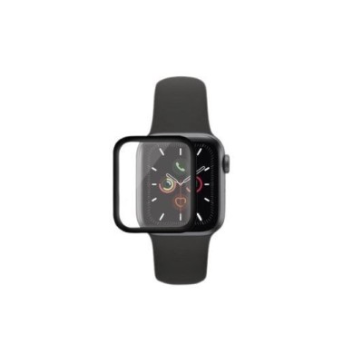 Folie Sticla pentru Apple Watch Series 2/3 38 mm adeziv pe margine Negru foto