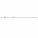 Cumpara ieftin Set feronerie pentru usi glisante, alb, 183 cm, otel