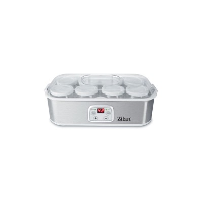 Aparat pentru facut iaurt Zilan, afisaj LED, timer, termostat reglabil, 8 borcane foto