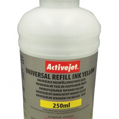 Cerneala refill color universala 250 ml culoare galben
