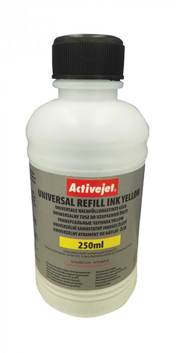 Cerneala refill color universala 250 ml culoare galben