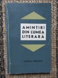 EUGENIU SPERANTIA - AMINTIRI DIN LUMEA LITERARA