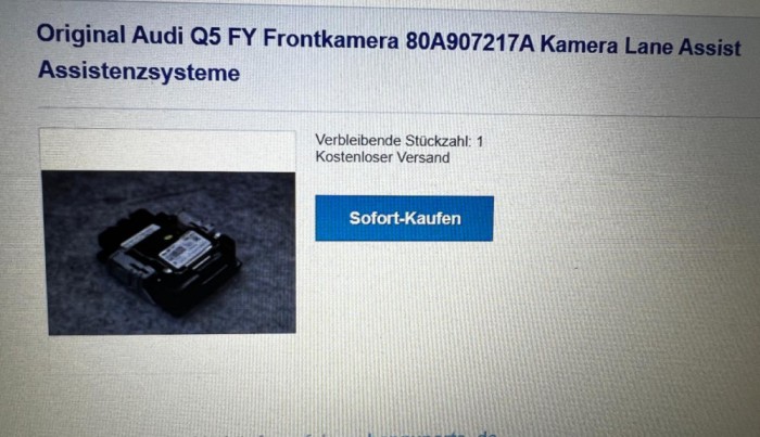 Camera Frontala Video ACC Pre Sense