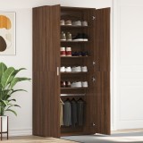 vidaXL Cabinet pantofi Stejar maro 80x39x180 cm Lemn stratificat
