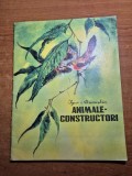 carte pentru copii - animale-constructori - din anul 1984
