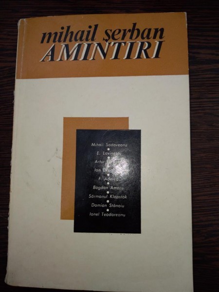 Amintiri- Mihail Serban