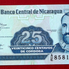 NICARAGUA 25 centavos 1991 UNC necirculata **