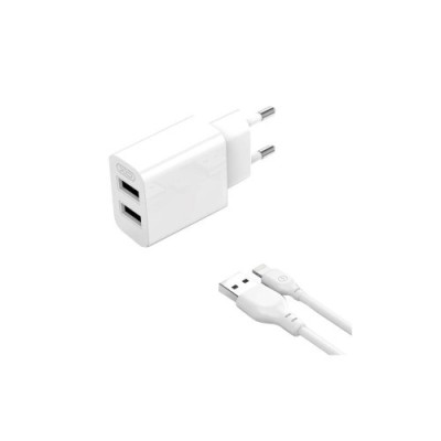 Incarcator retea USB 2.4A cu cablu compatibil Lightning iPhone Cod: XO-L109A Automotive TrustedCars foto
