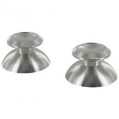 Zedlabz Alloy Metal Thumb Stick Replacements Silver 2 Pcs Ps4 foto