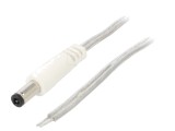 Cablu Alimentare 2x0,5mm2 cu Mufă DC 5.5/2.5 Transparent 5m
