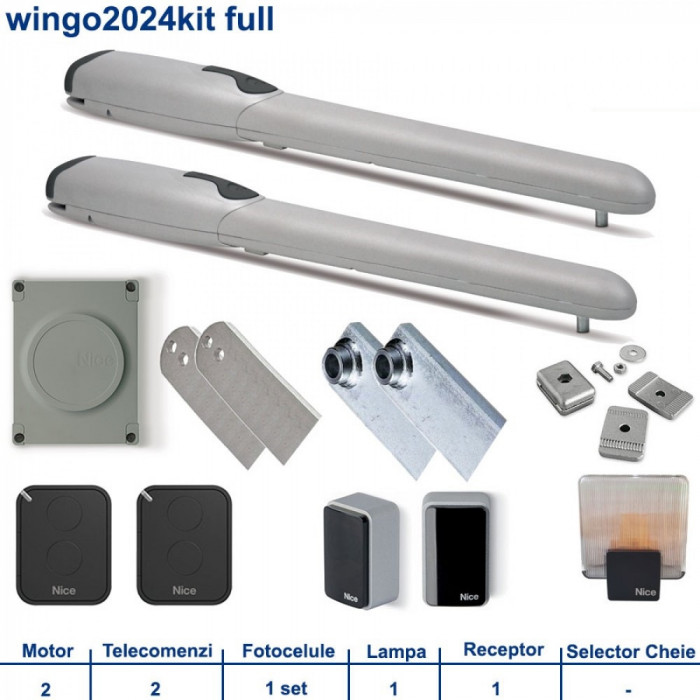 Automatizare porti batante Nice Wingo2024Kit Full