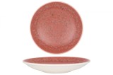 Rinart Farfurie ad&acirc;ncă - Rosa - Porţelan - 25 cm (900cc) - set de 6