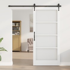 vidaXL uși de interior cu sticlă &quot;ORKDAL&quot; Alb 93x202x4 cm