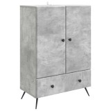 vidaXL Bufet cu sertar Gri Beton 66 x 34,5 x 95 cm Lemn prelucrat 895588