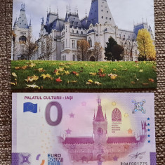 Bancnota de 0 euro suvenir: Palatul Culturii din Iași, România
